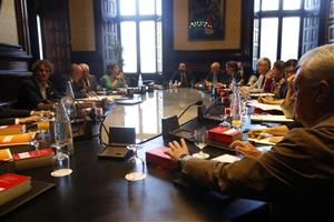 Pla general de la reunió de la Junta de Portaveus del Parlament del 15 d'octubre del 2019. ACN