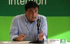 Pla mig del director general d'Oxfam Intermón, José Maria Vera, en roda de premsa el 22 de gener de 2018. ACN