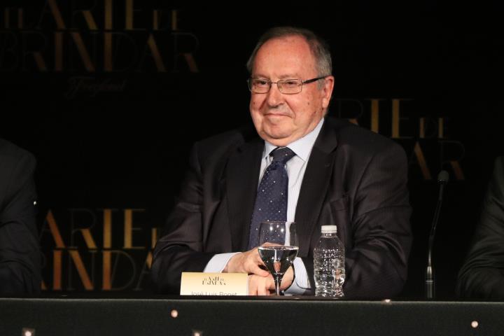 Pla mig del president de Freixenet, Josep Lluís Bonet, durant la presentació de la campanya de Nadal 2017. ACN