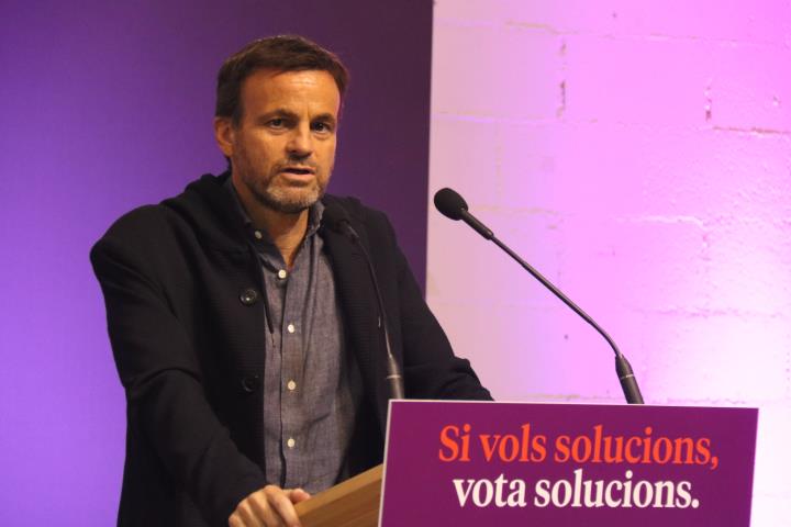 Pla mitjà del candidat d'En Comú Podem al Congrés, Jaume Asens, el 31 d'octubre del 2019. ACN