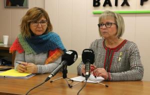 Pla obert de les presidentes dels consells comarcals del Garraf i del Baix Penedès, Gloria Garcia i Eva Serramià. ACN