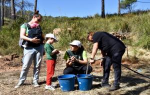 Plantada de més de 60 arbres al municipi d’Olivella en família