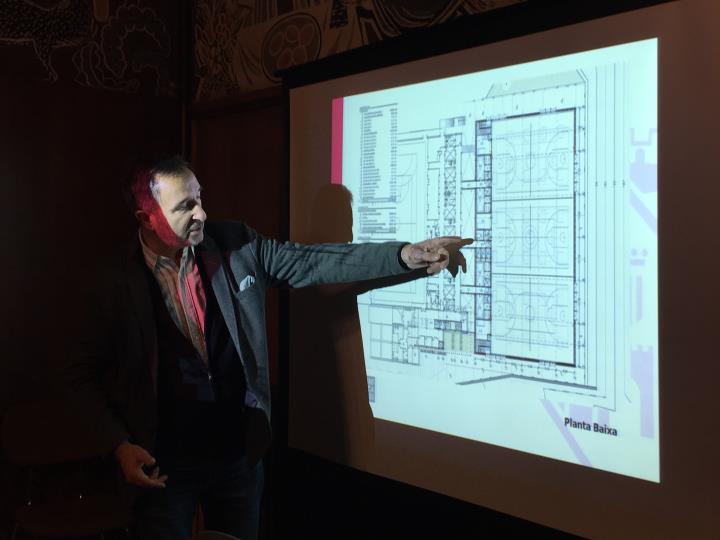 Presentació del projecte d’ampliació i reforma del pavelló de la Gamba. Ajuntament de Vilafranca