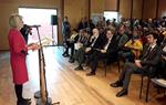 Quim Torra i Damià Calvet amb els alcaldes de la Vegueria. Eix