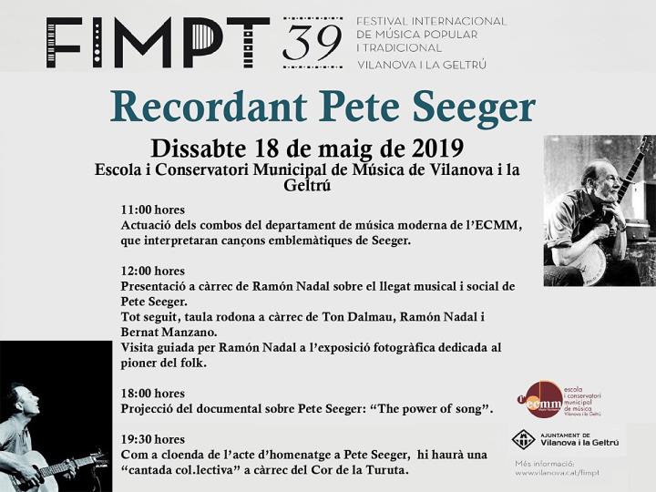 Recordant Pete Seeger. Eix