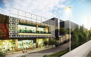 Recreació virtual aèria del projecte de Titan Properties Socimi per reobrir els multi cinemes de Vilanova i la Geltrú