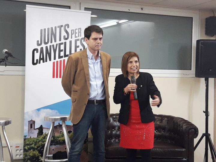Rosa Huguet, candidata a l’Alcaldia de Canyelles per Junts per Canyelles. Junts per Canyelles
