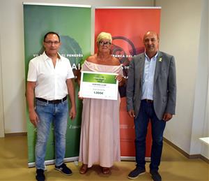 S’entrega el premi de 1.300€ del sector de la llar sortejat en les Fires de Maig de Vilafranca. Ajuntament de Vilafranca