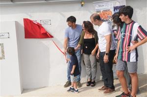 Sitges ret homenatge als futbolistes Chus Pereda i Javier Urruti. Ajuntament de Sitges