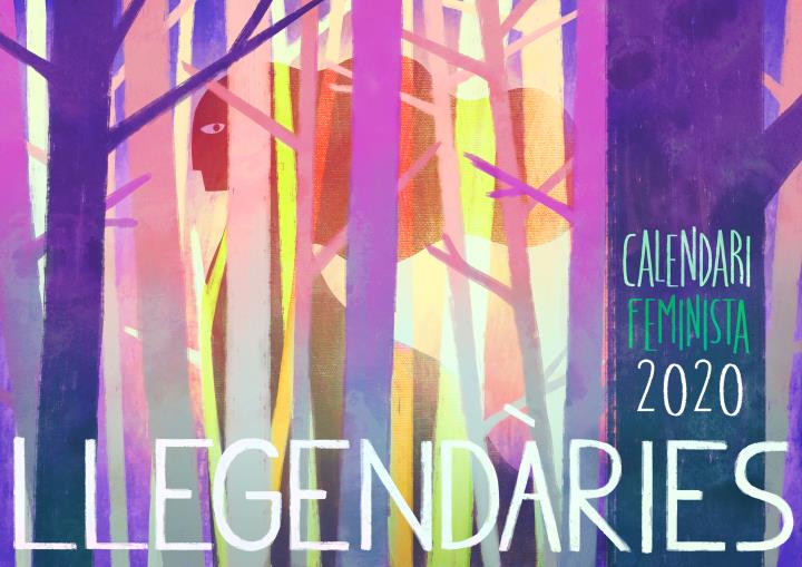 Tretze artistes feministes representen figures mitològiques en clau feminista en el calendari de La Ruda 2020. EIX