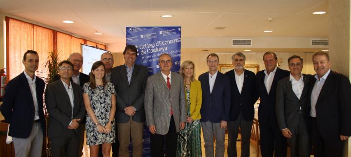 Trobada entre el Col·legi d’Economistes de Catalunya (CEC) i la Federació Empresarial del Gran Penedès (FEGP) a Vilanova i la Geltrú. EIX