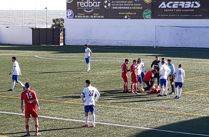 UE Sitges – CF Olivella. Eix