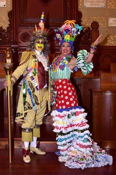 Un jurat tria avui a Sitges les colles per representar Sa Majestat Carnestoltes i la Reina del Carnaval 2020. Ajuntament de Sitges