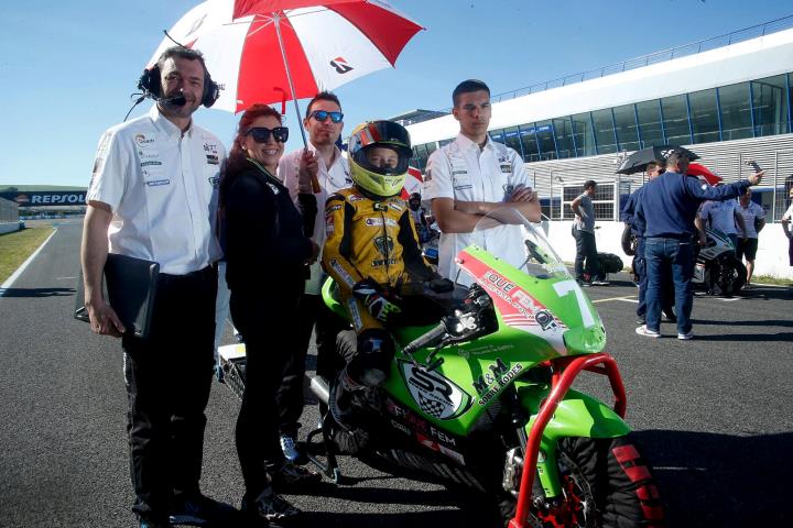 Valentín Perrone al circuit de Jerez. Eix