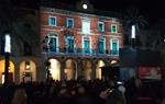 Videoprojecció a la façana de l’Ajuntament. Ajt. de Vilanova