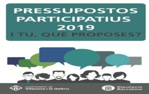 Vilanova obre el termini per presentar propostes per als Pressupostos Participatius 2019. EIX