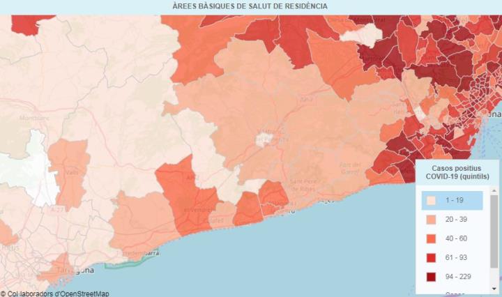 450 positius per coronavirus a les comarques del Garraf i Penedès des de l'inici de la pandèmia. EIX