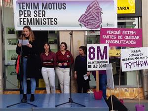Acte reivindicatiu del Dia de la Dona a Sitges. Ajuntament de Sitges