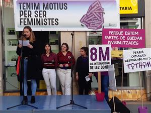 Acte reivindicatiu del Dia de la Dona a Sitges. Ajuntament de Sitges
