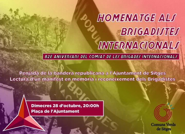 82è aniversari del comiat de les Brigades Internacionals