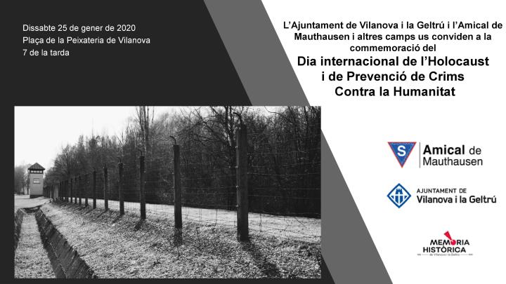 Acte commemoratiu del Dia Internacional de l'Holocaust a Vilanova
