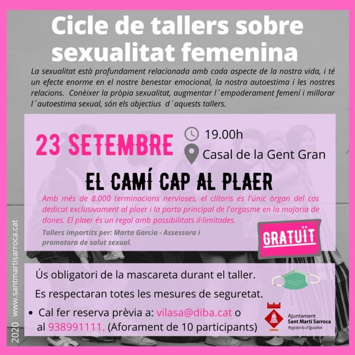 Cicle de tallers sobre sexualitat femenina