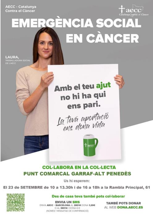 Col·lecta de l'AECC-Catalunya contra el Càncer