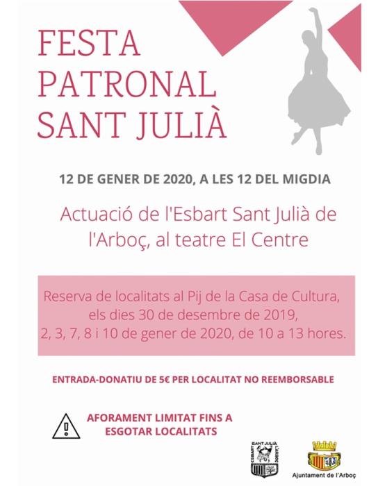 Festa Patronal de Sant Julià amb l’Esbart