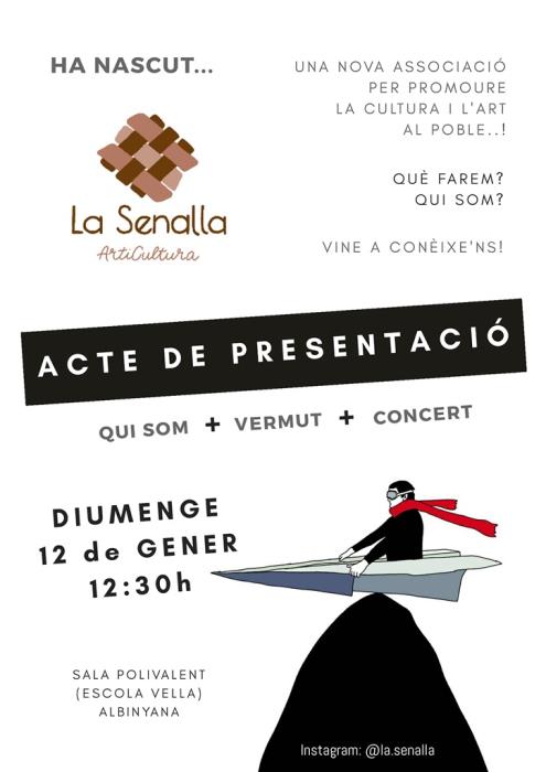 Presentació de La Senalla, associació cultural d'Albinyana