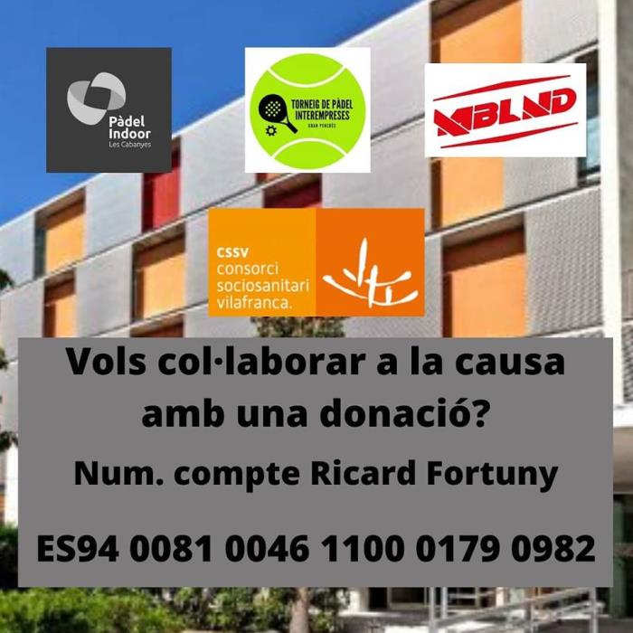 Torneig solidari de pàdel a benefici del centre Ricard Fortuny