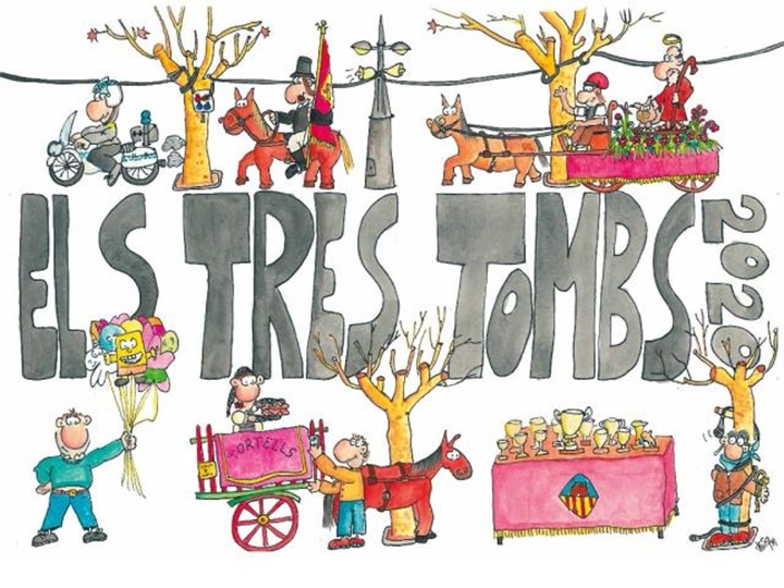 Tres Tombs. Correfoc de Sant Antoni