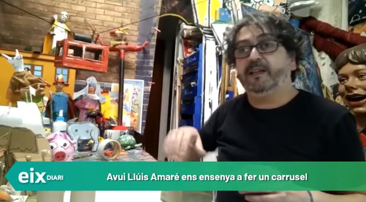 Un carrusel. Taller de manualitats amb Lluís Amaré