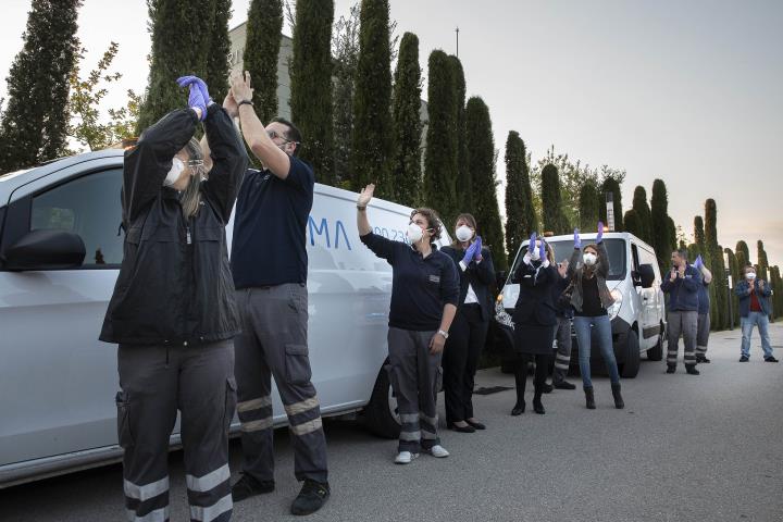 Àltima rep a Vilafranca el reconeixement dels cossos de seguretat per la seva tasca durant la pandèmia. Àltima 