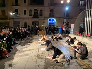 Ampli i emotiu homenatge a les víctimes de l'Holocaust des de Vilanova