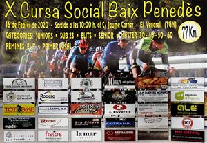 Cartell de la X Cursa Social Baix Penedès