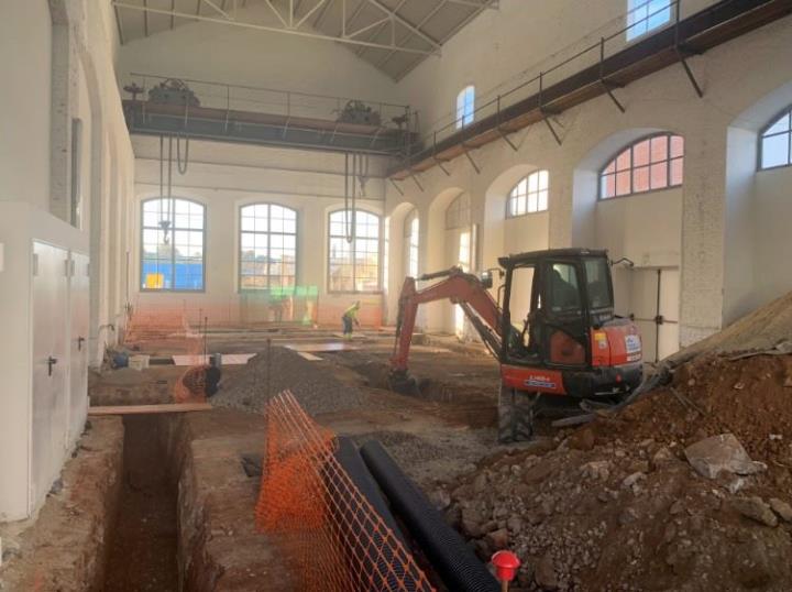 Comencen les obres de rehabilitació de la Nau del Pont Grua del Museu del Ferrocarril. Museu de Ferrocarril 