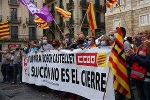 Concentració a Barcelona contra el tancament de la planta de Castellet de Robert Bosch. ACN