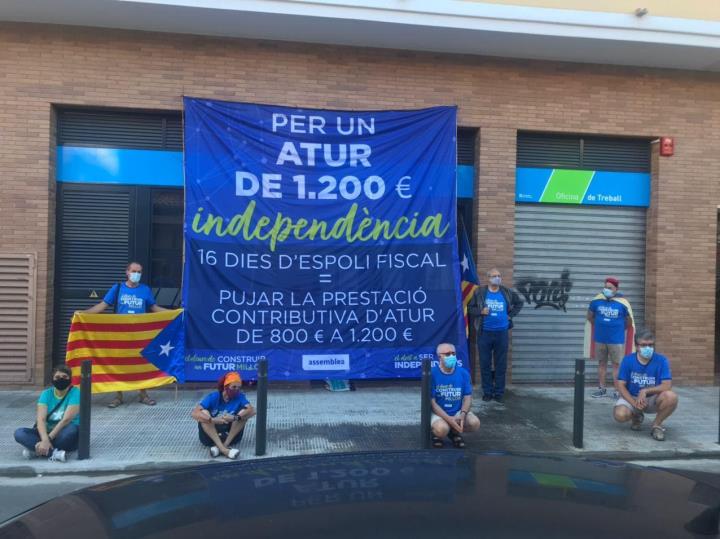 Concentració al Vendrell per reclamar la independència de Catalunya coincidint amb la Diada. ANC