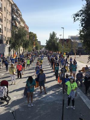 Concentració de la Diada Nacional de Catalunya a Vilafranca del Penedès