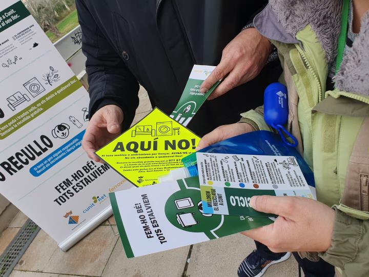 Cunit posa en marxa una campanya de sensibilització ambiental ciutadana. Ajuntament de Cunit