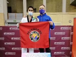 David Lorente i l'entrenador Juan Carlos Córdoba. Eix