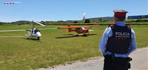 Denuncien els pilots de tres aeronaus ultralleugeres a l'aeròdrom d’Avinyonet del Penedès. Mossos d'Esquadra
