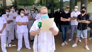 El comitè de l'hospital de Vilanova protesta pel 