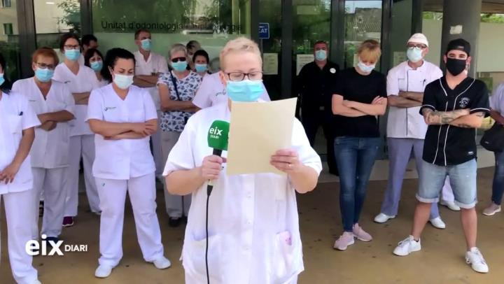 El comitè de l'hospital de Vilanova protesta pel 