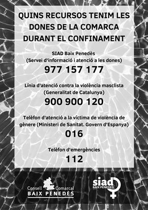 El Consell Comarcal del Baix Penedès posa en marxa un nou servei d’atenció a les víctimes de la violència masclista. EIX