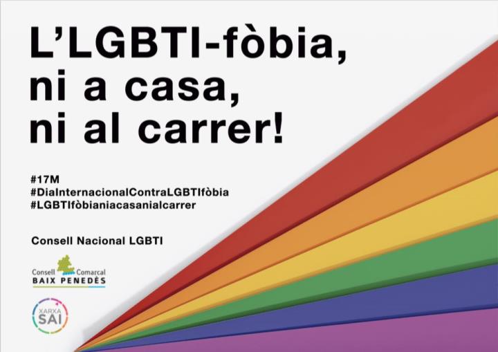 El Consell Comarcal del Baix Penedès se suma a la celebració del Dia Internacional contra l’LGBTI-fòbia. EIX