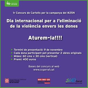 El Consell Comarcal del Garraf convoca un concurs de disseny del cartell pel Dia contra la Violència envers les Dones. EIX
