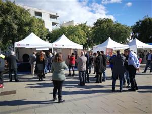 El mercadal de Vilanova tornarà el 13 de juny reubicat al parc de Baix a Mar. Ajuntament de Vilanova