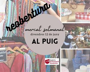 El mercadal del Vendrell s’apunta a la desescalada obrint aquest divendres i muntant al Puig. EIX