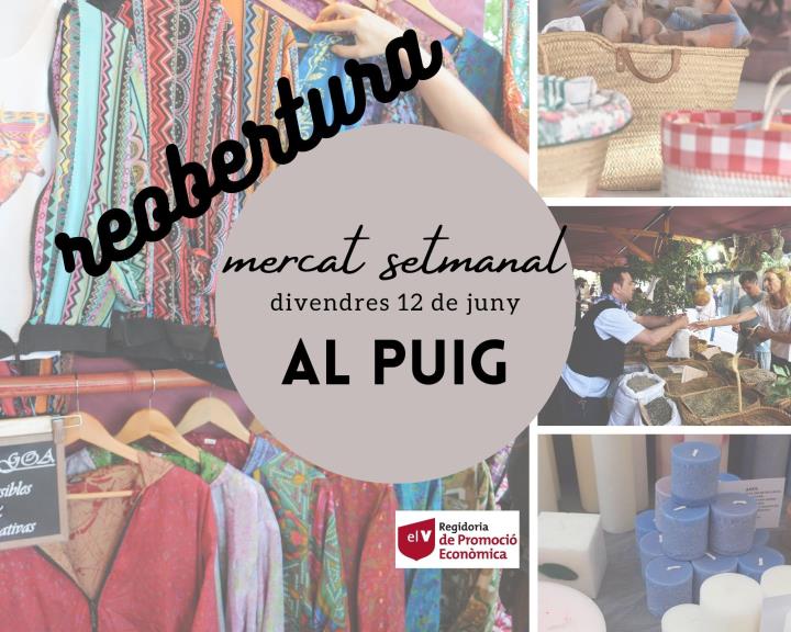 El mercadal del Vendrell s’apunta a la desescalada obrint aquest divendres i muntant al Puig. EIX